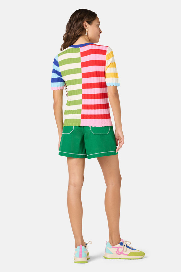 Gorman - Stripe Pop Knit Top - multi