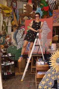 Gorman - Gone Fishing Print Playsuit - black