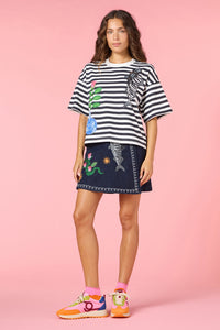 Gorman - Gone Fishing Print Relaxed Tee - stripe