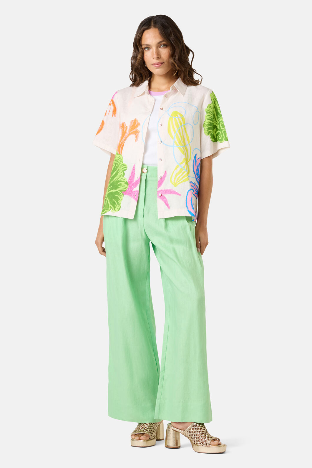 Gorman - Fleur Tango Print Linen Shirt - print