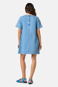 Gorman - Fleur Embroidered Denim Dress - denim