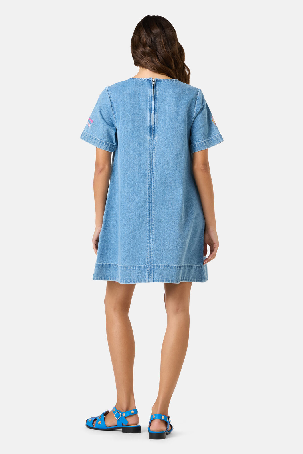 Gorman - Fleur Embroidered Denim Dress - denim