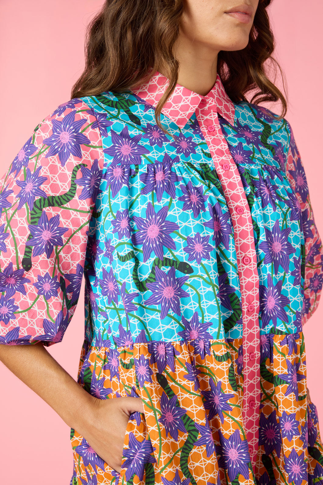 Gorman - Serpent's Bloom Shirt Dress - print