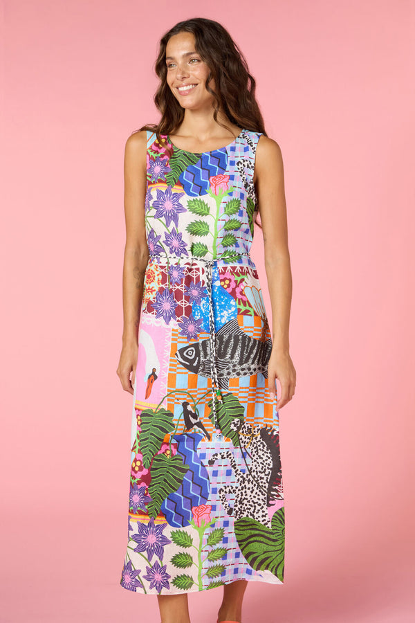 Gorman - All Things Linen Slip Dress - print