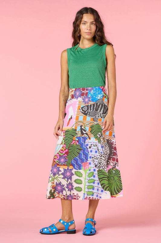 Gorman - All Things Linen Skirt - print