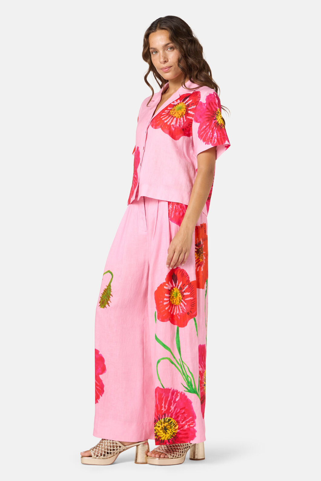 Gorman - Poppies Print Linen Shirt - print