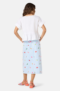 Gorman - Tomato Cotton Top - white