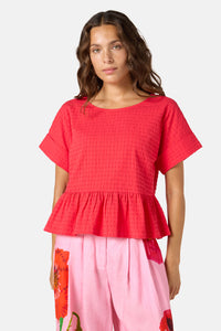Gorman - Tomato Cotton Top - red