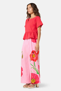 Gorman - Tomato Cotton Top - red