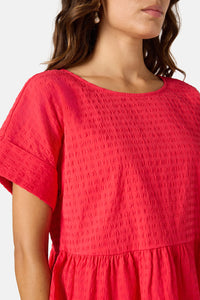Gorman - Tomato Cotton Top - red
