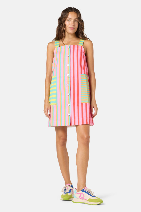 Gorman - Stripe Lover Pinafore Dress - print