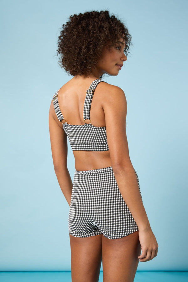 Gorman - Checkmate Gingham Bikini Top - black