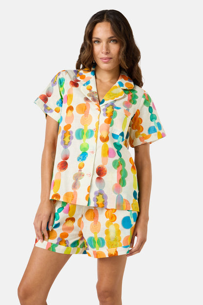 Gorman - Rainbow Drops Pj Shorts Set - print
