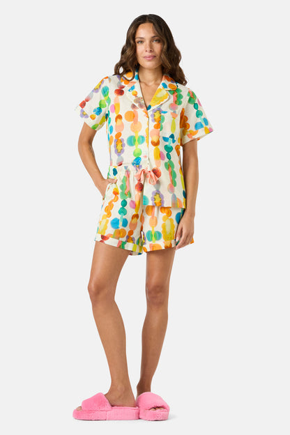 Gorman - Rainbow Drops Pj Shorts Set - print