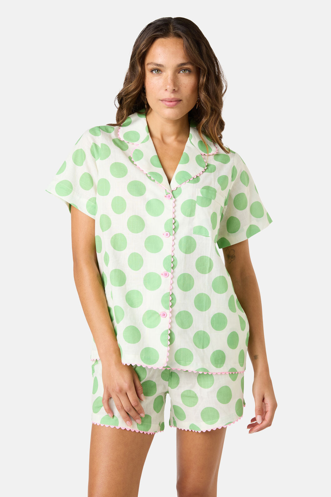 Gorman - Dot Dot Snooze Pj Shorts Set - print