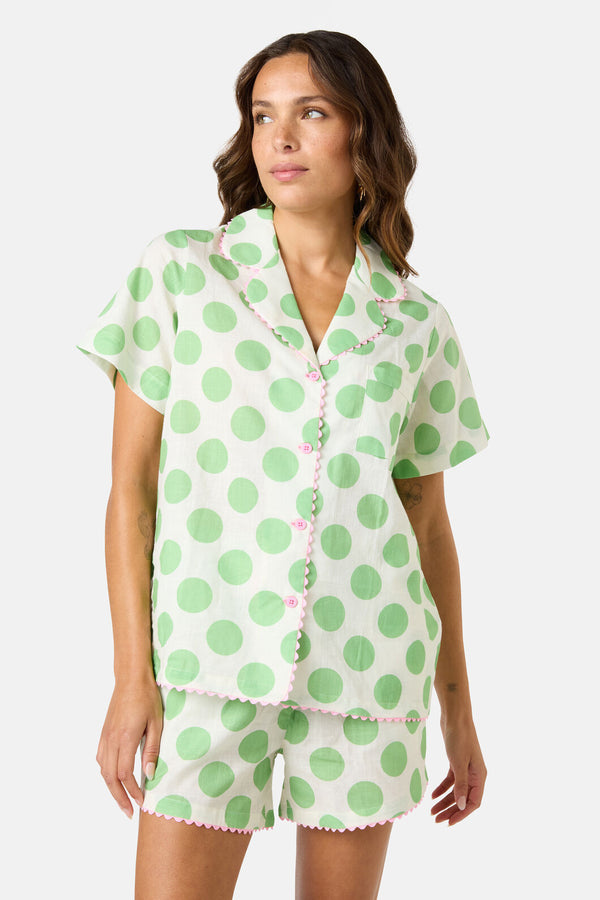 Gorman - Dot Dot Snooze Pj Shorts Set - print