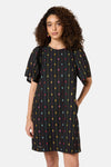 Gorman - Light Show Cotton JaquardDress - black