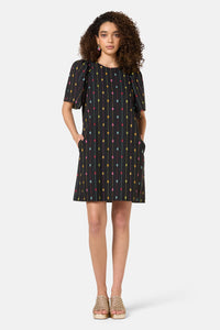 Gorman - Light Show Cotton JaquardDress - black