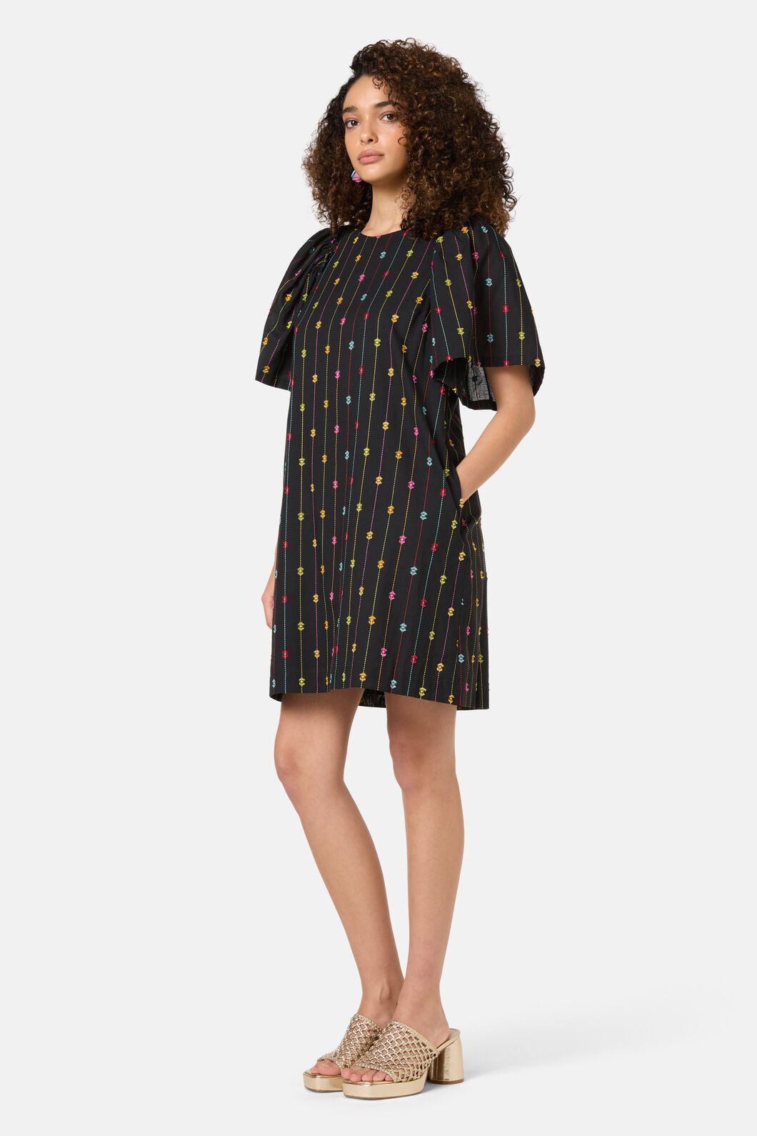 Gorman - Light Show Cotton JaquardDress - black