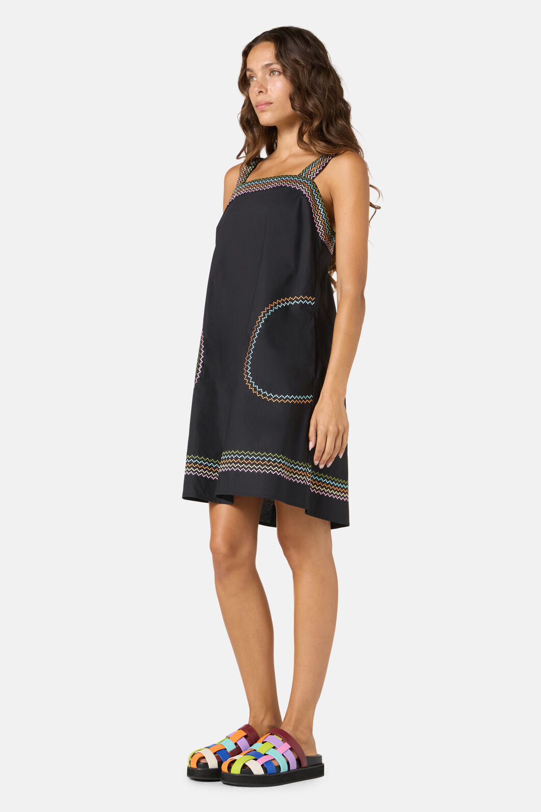 Gorman - Stitch Riff Swing Dress - navy
