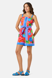 Gorman - Pressed Flower Cotton Playsuit - print