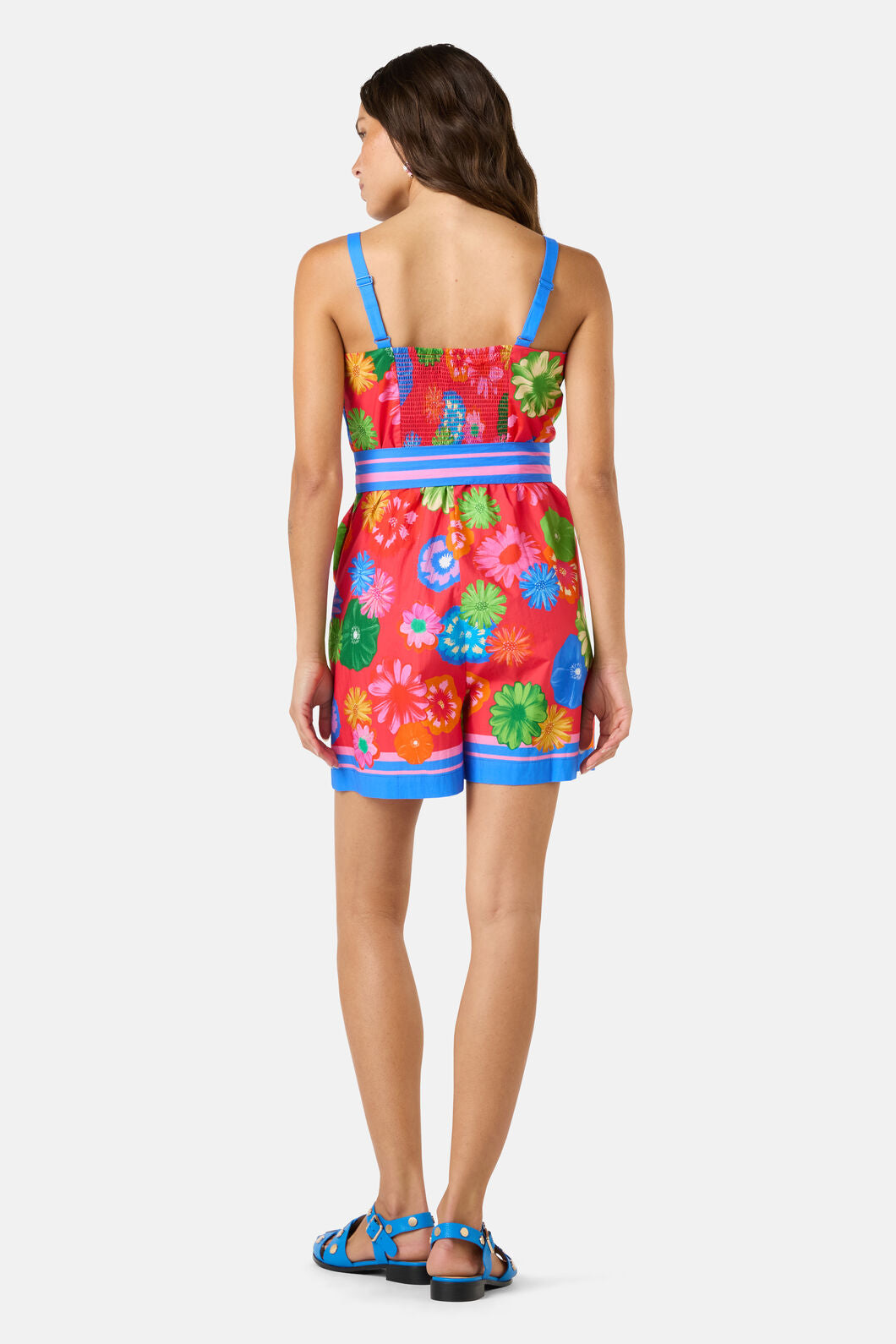 Gorman - Pressed Flower Cotton Playsuit - print