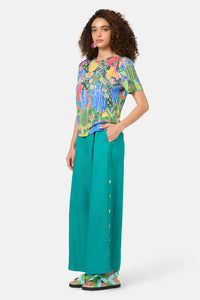 Gorman - Flower Garden Hemp Tee - print