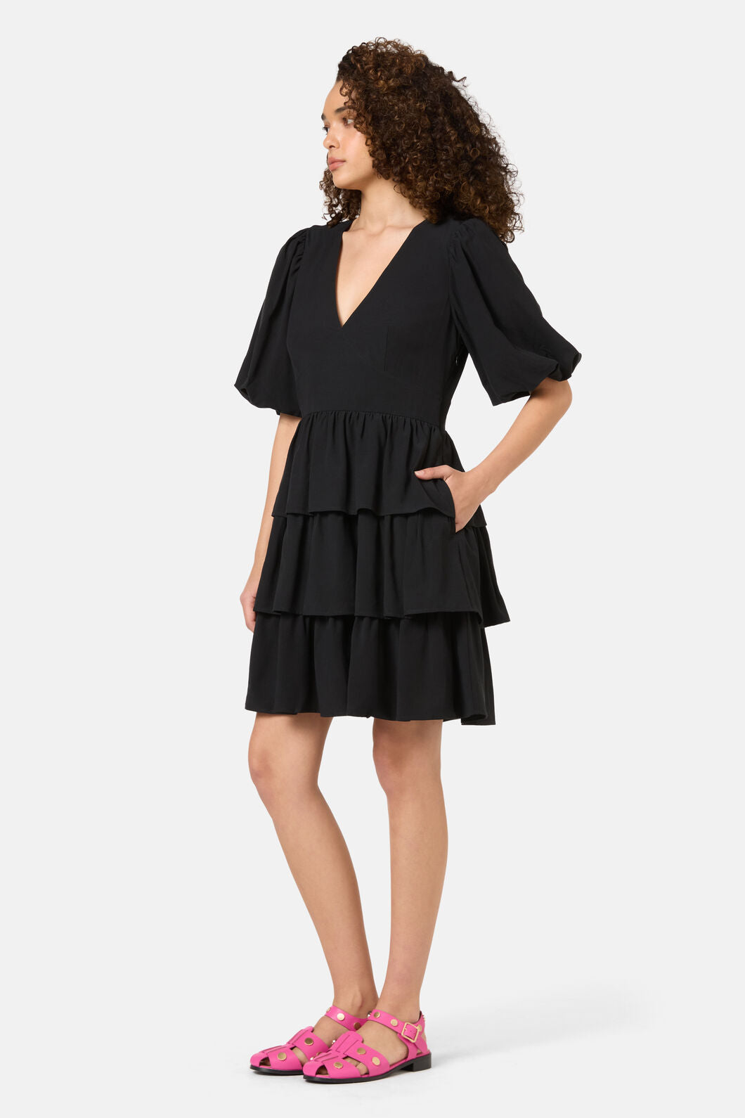 Gorman - Party People Ruffle Dress - black