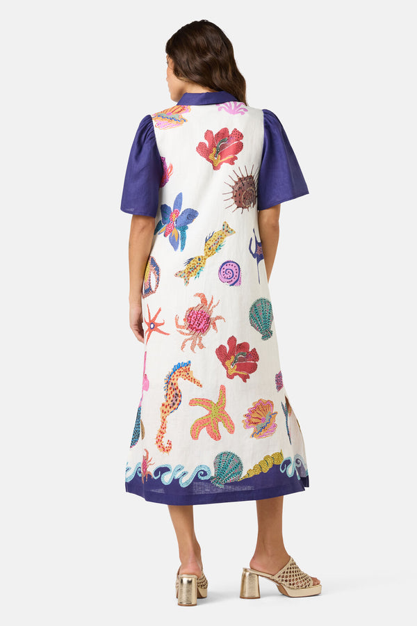 Gorman - Mermaid Vacation Midi Dress - print