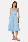 Gorman - Sweetheart Denim Midi Dress - denim