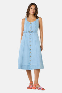 Gorman - Sweetheart Denim Midi Dress - denim