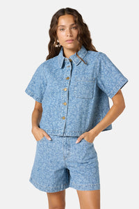 Gorman - Sea Bubbles Denim Shirt - print