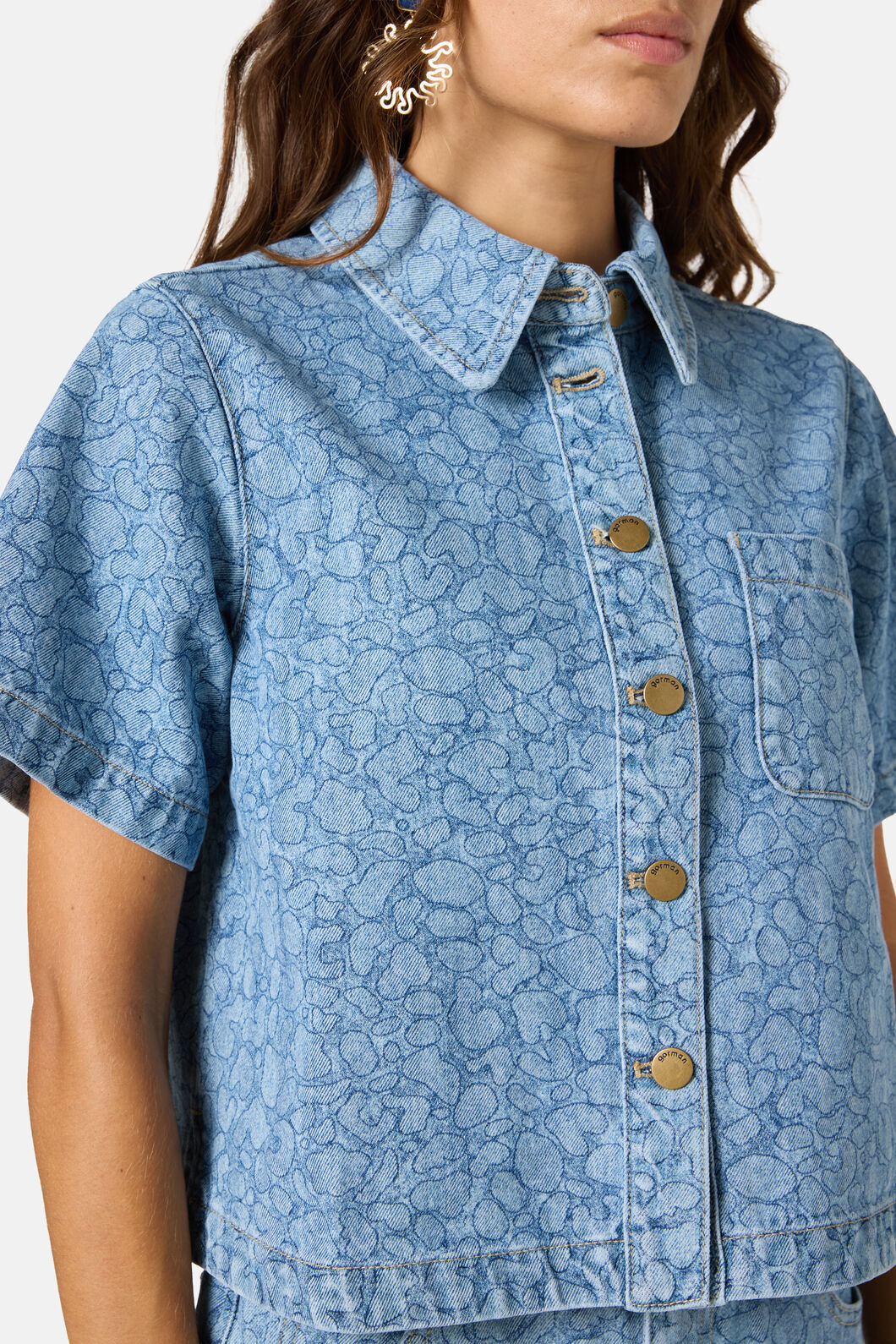 Gorman - Sea Bubbles Denim Shirt - print