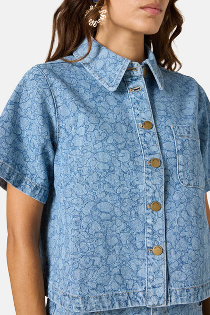 Gorman - Sea Bubbles Denim Shirt - print