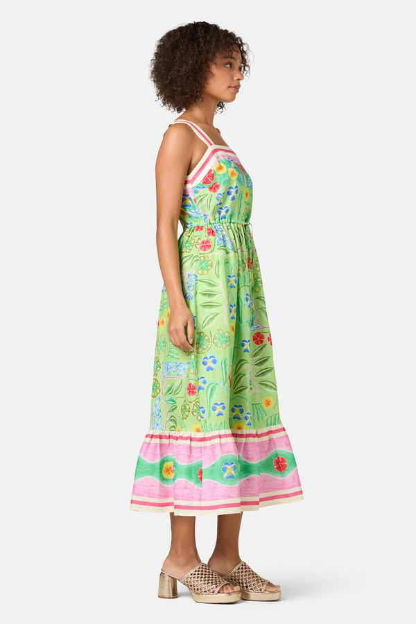 Gorman - Botanica Linen Long Dress - print