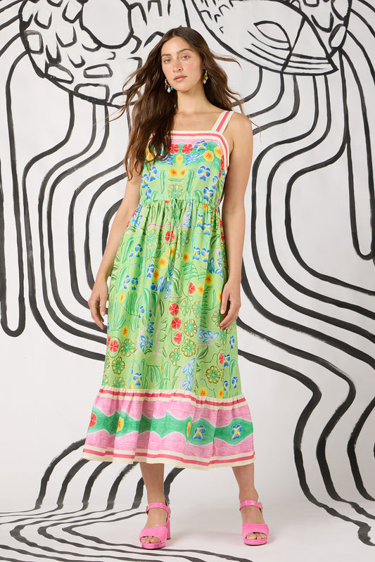 Gorman - Botanica Linen Long Dress - print