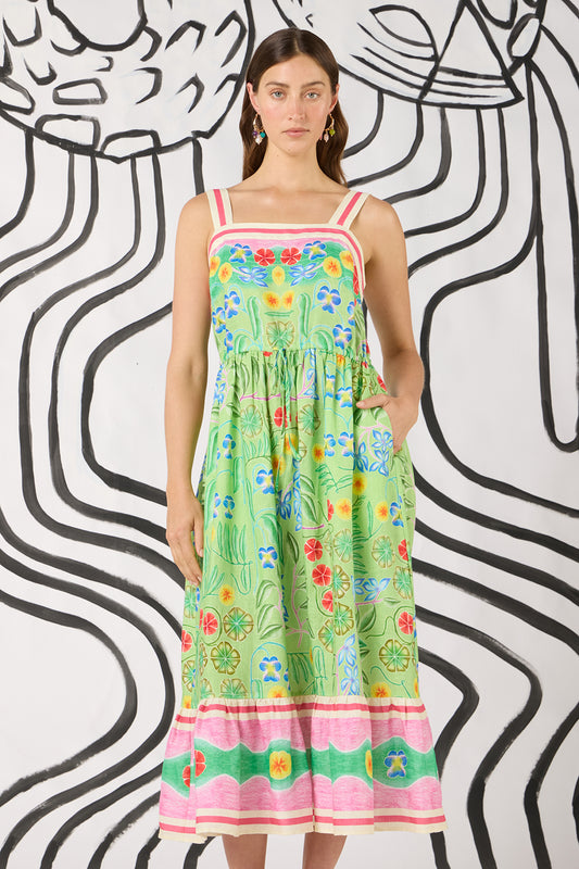 Gorman - Botanica Linen Long Dress - print