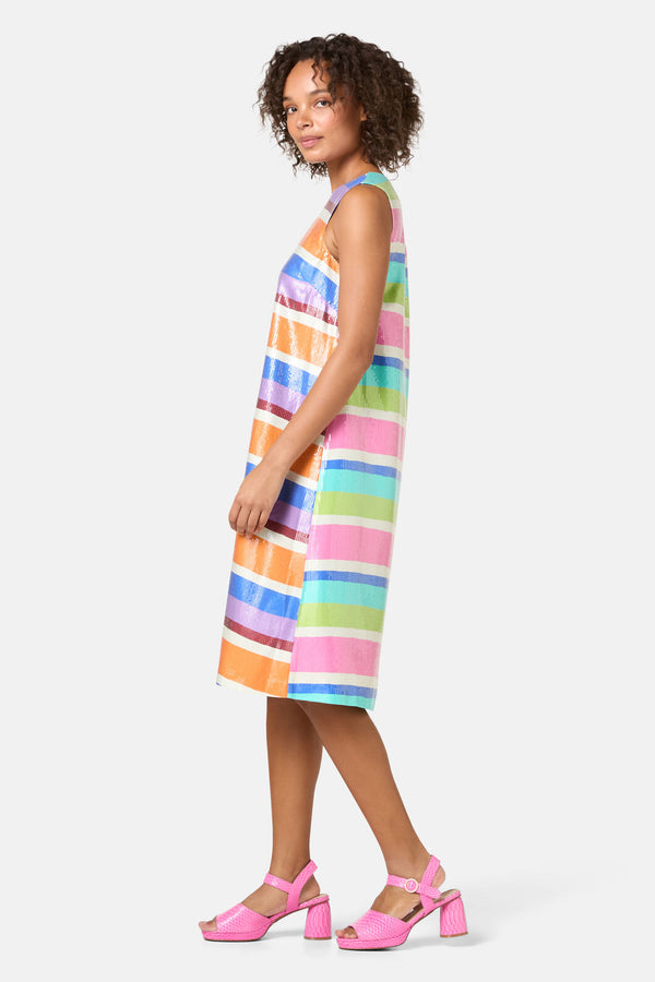 Gorman - Holiday Stripe Sequin Dress - print
