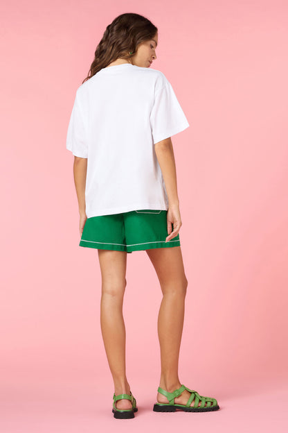 Gorman - Serpent's Bloom Oversized Tee - white