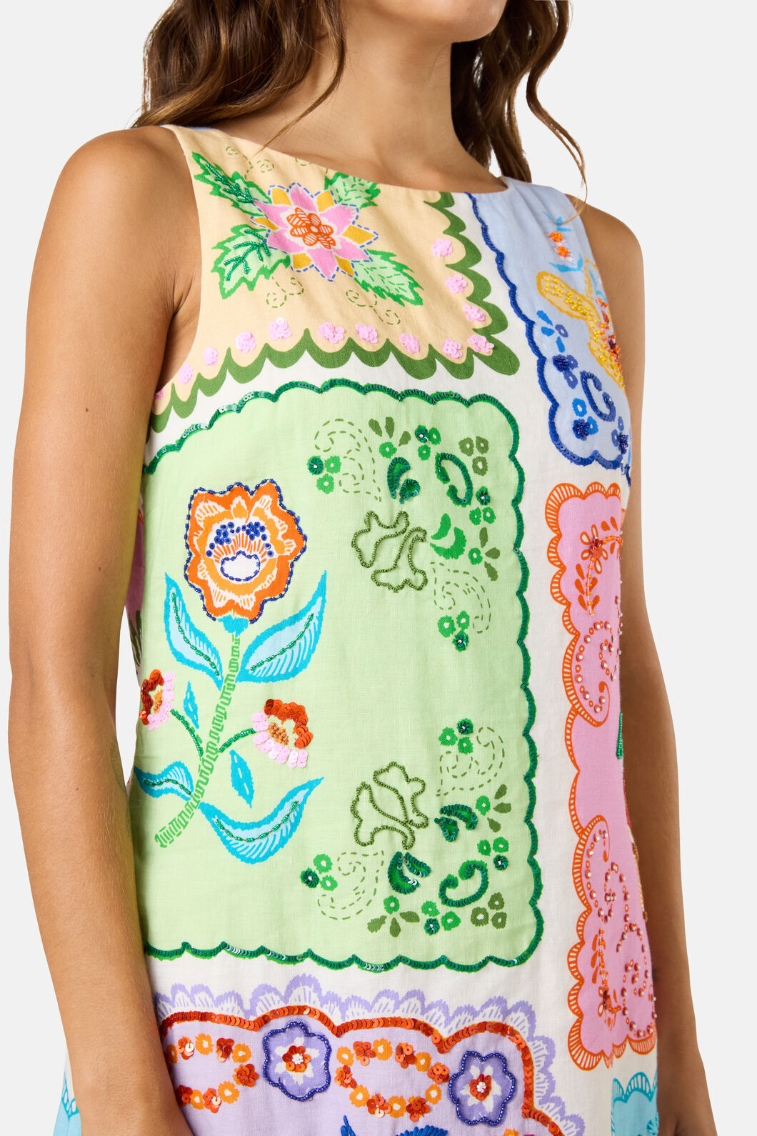 Gorman - Short Stitch Shift Dress - print