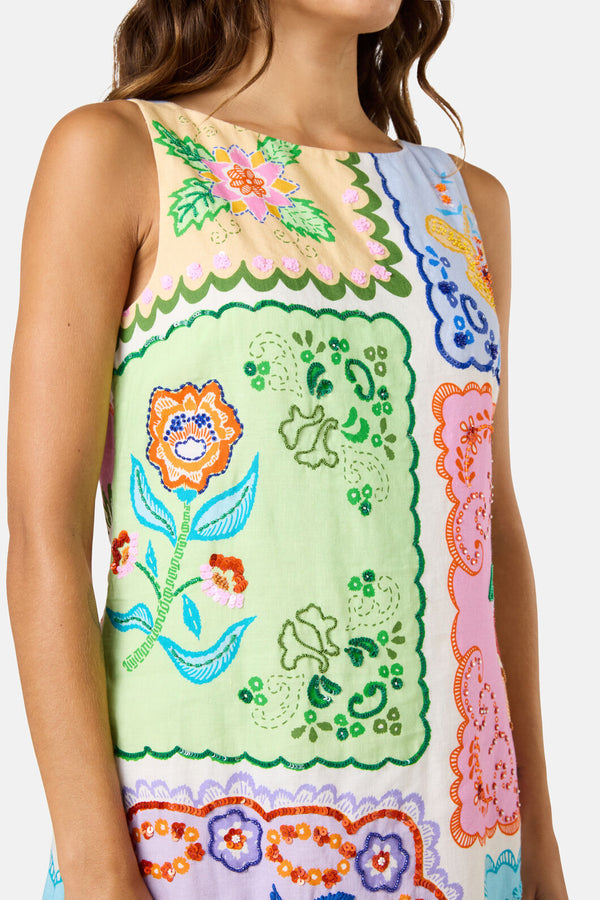 Gorman - Short Stitch Shift Dress - print