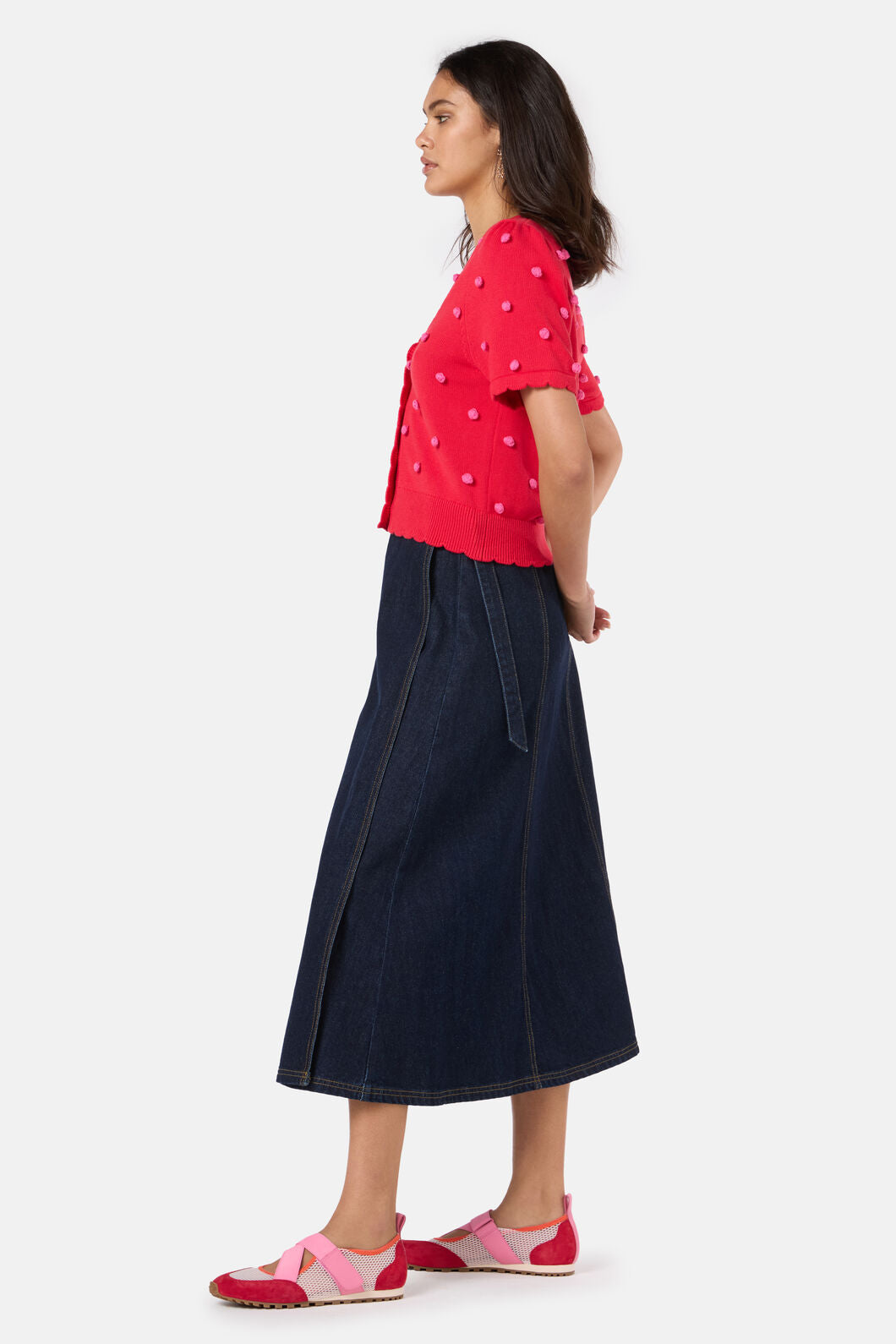 Gorman - Spotty Summer Cardigan - red