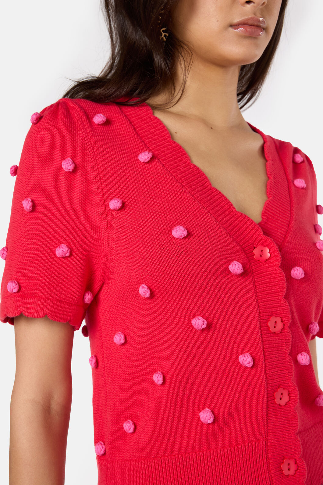 Gorman - Spotty Summer Cardigan - red