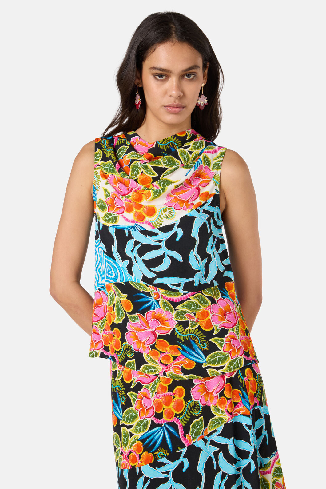 Gorman - Plum Harvest Patchwork Top - print