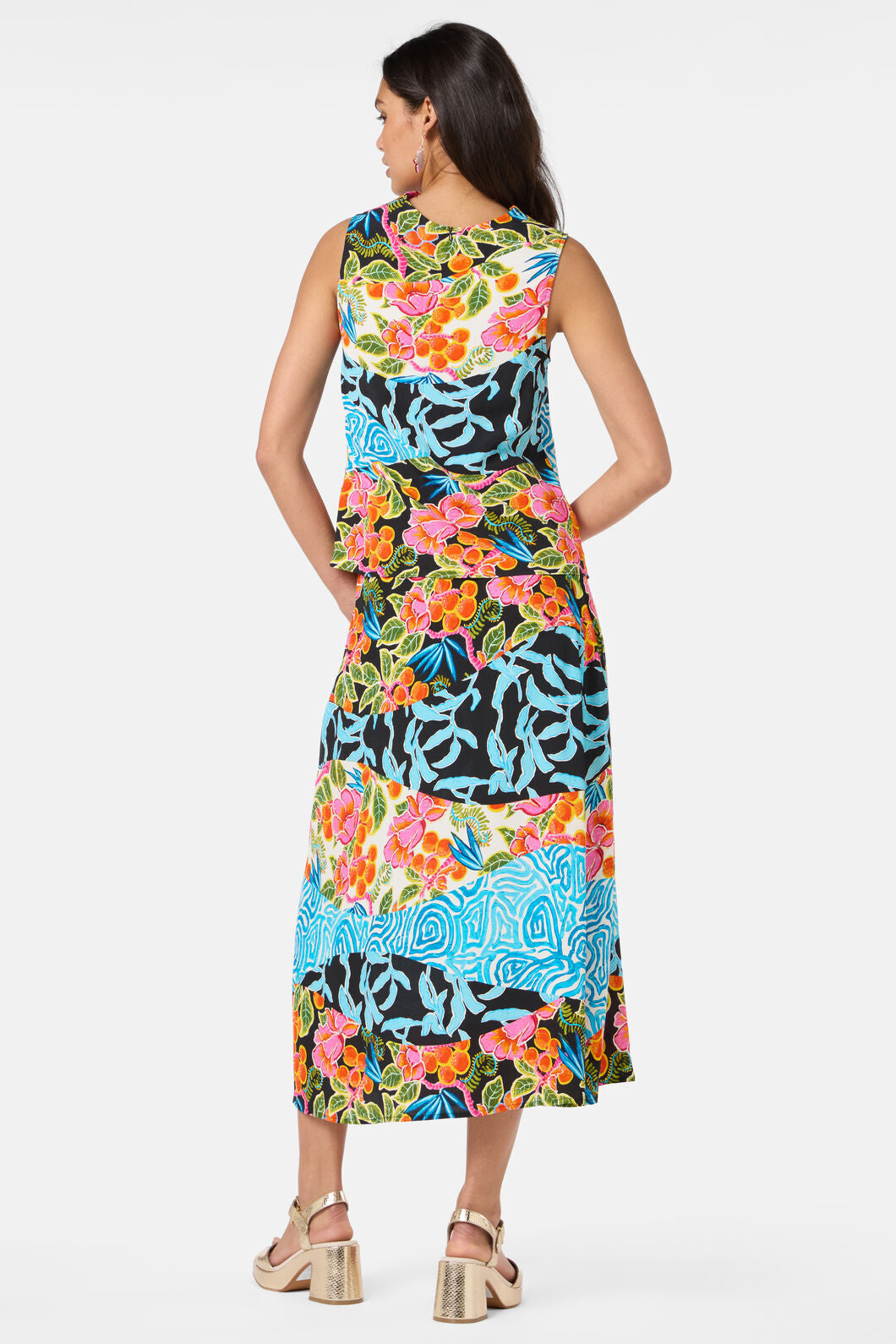 Gorman - Plum Harvest Patchwork Top - print