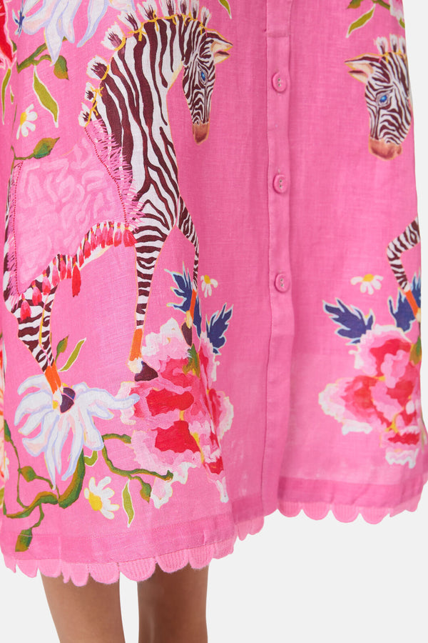 Gorman - Zebra Crossing Midi Skirt - print