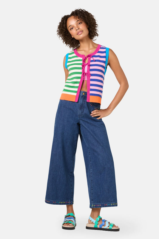 Gorman - Clementine Cotton Knit Vest - multi