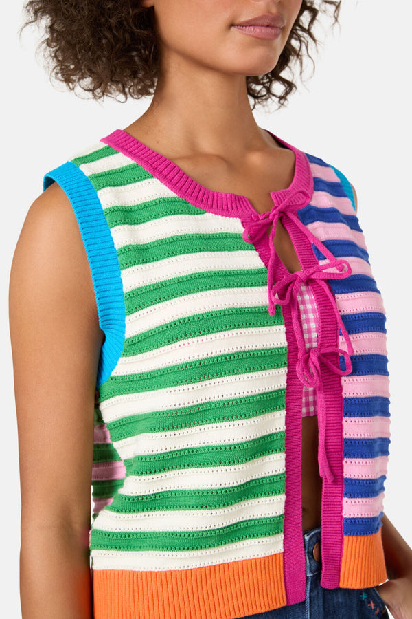 Gorman - Clementine Cotton Knit Vest - multi