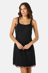 Gorman - Beaded Trim Party Dress - black