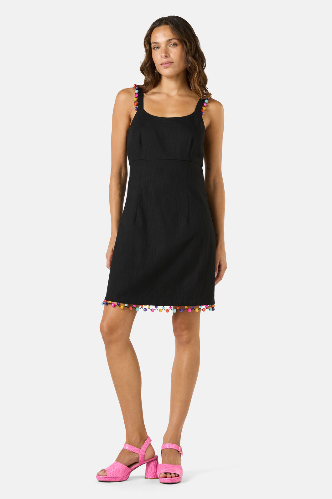 Gorman - Beaded Trim Party Dress - black